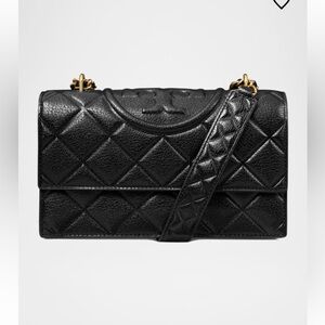 Tory Burch Fleming Small Convertible Leather Shoulder Bag